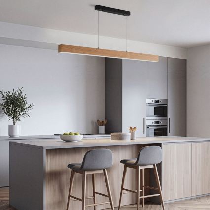 BRILAGI - LED kábelre szerelt csillár GARDALINE LED/90W/230V tölgy