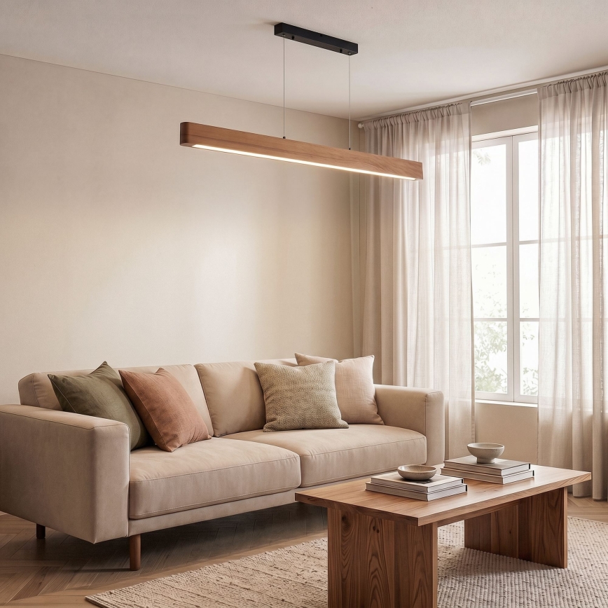 BRILAGI - LED kábelre szerelt csillár GARDALINE LED/90W/230V tölgy