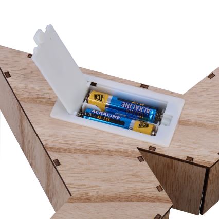 Brilagi - LED karácsonyi dekoráció, csillag, LED/2xAA, 38x40 cm