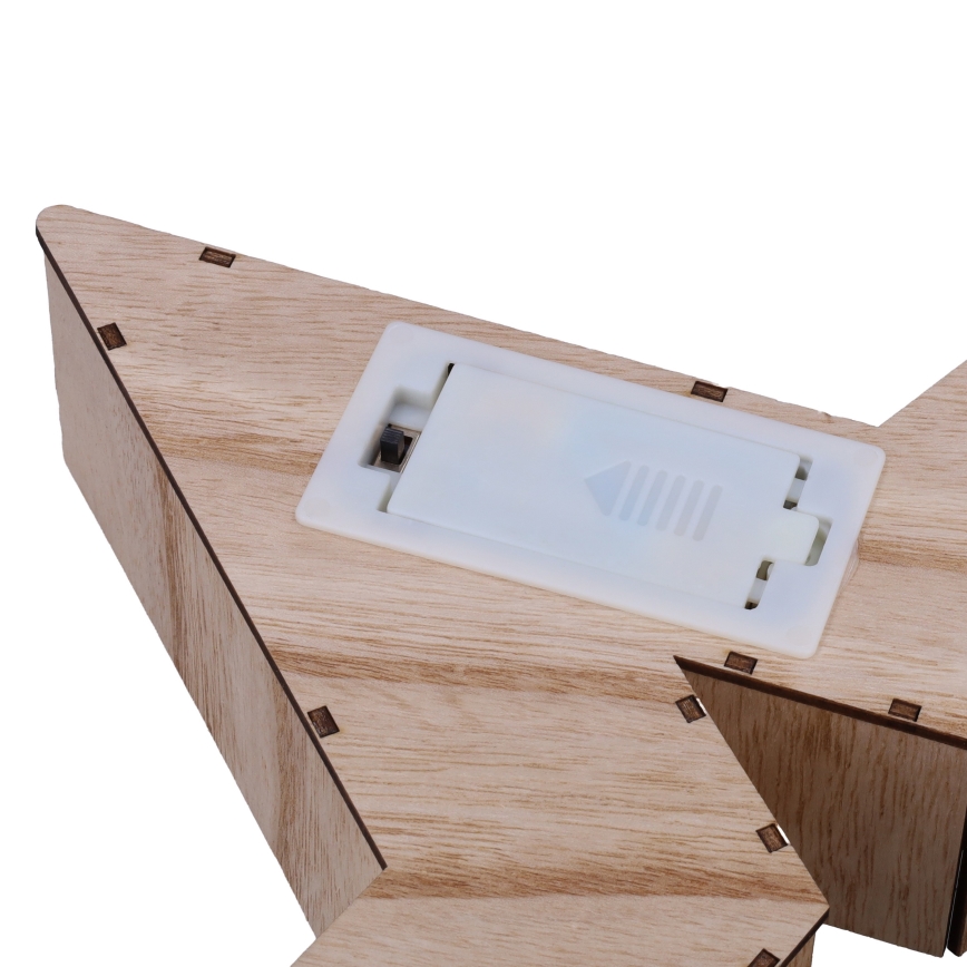 Brilagi - LED karácsonyi dekoráció, csillag, LED/2xAA, 38x40 cm