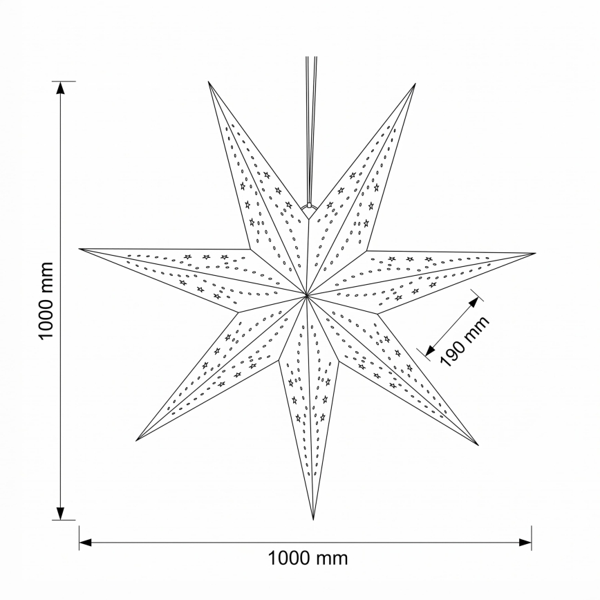 BRILAGI - LED karácsonyi dekoráció LED/2xAA 100 cm csillag