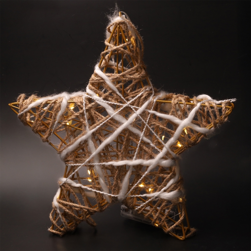 Brilagi - LED karácsonyi dekoráció LED/2xAA 30x28 cm csillag