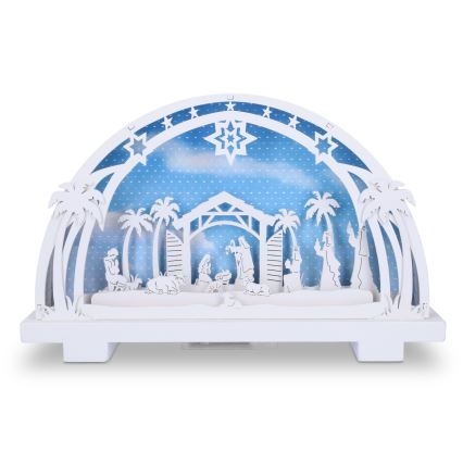 Brilagi - LED karácsonyi dekoráció LED/2xAA betlehem