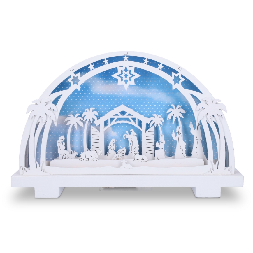 Brilagi - LED karácsonyi dekoráció LED/2xAA betlehem