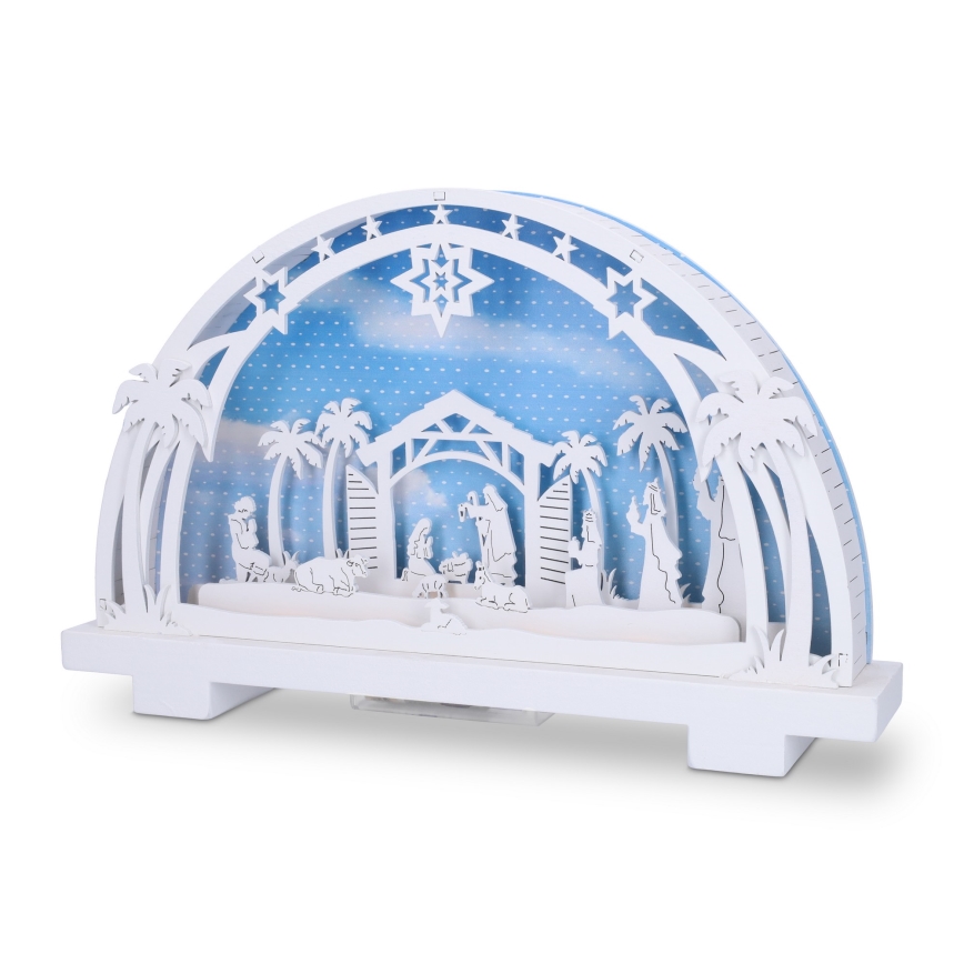 Brilagi - LED karácsonyi dekoráció LED/2xAA betlehem