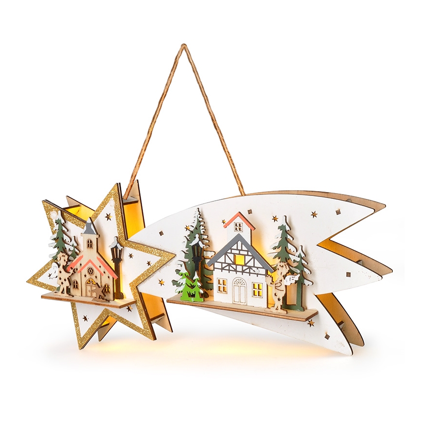 Brilagi - LED karácsonyi dekoráció LED/2xAA üstökös