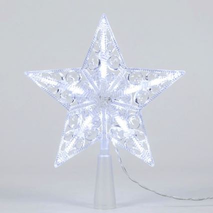 BRILAGI - LED karácsonyi dekoráció LED/3xAA 17 cm-es csillag, hideg fehér