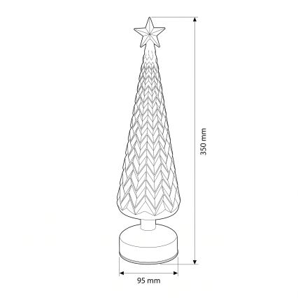 BRILAGI - LED karácsonyi dekoráció LED/3xAA karácsonyfa