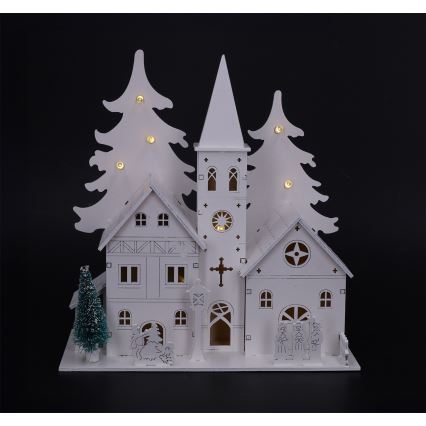 Brilagi - LED karácsonyi dísz LED/2xAA kis templom