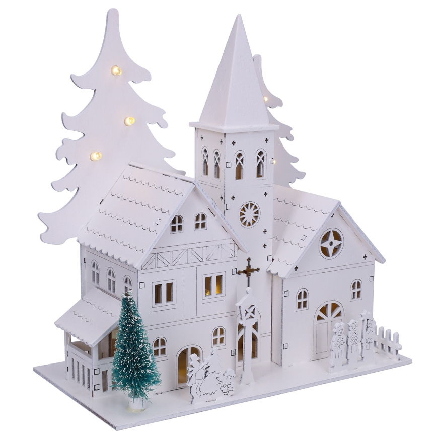 Brilagi - LED karácsonyi dísz LED/2xAA kis templom