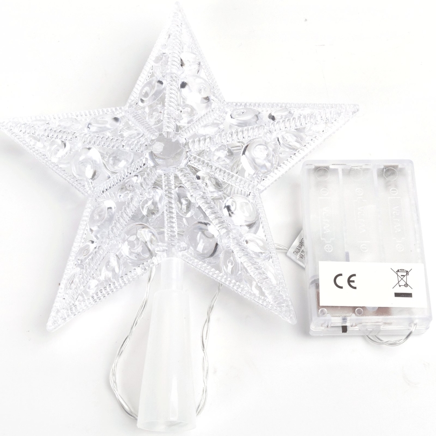 BRILAGI - LED karácsonyi dekoráció LED/3xAA 21 cm-es hideg fehér csillag