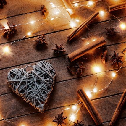 Brilagi - LED Karácsonyi fényfüzér 100xLED/3xAA 10m meleg fehér