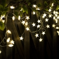Brilagi - LED karácsonyi fényfüzér 40xLED/3xAA 1,8m meleg fehér csillagok