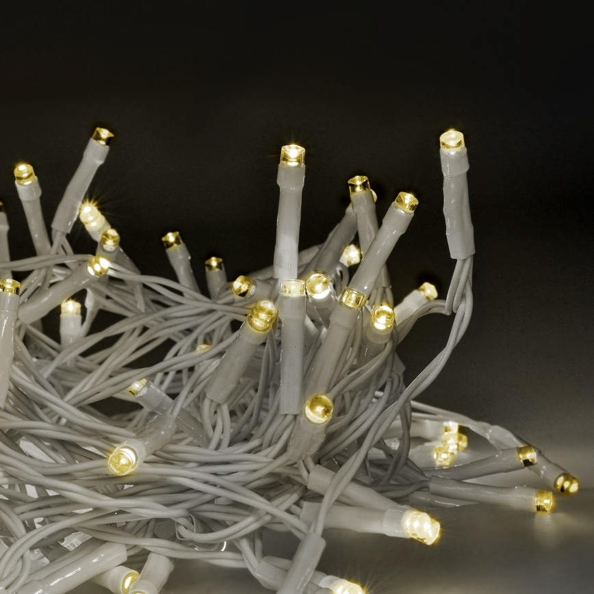 Brilagi - LED Karácsonyi fényfüzér kültéri 120xLED/8 funkció/3xAA 9,5m fehér IP44 meleg fehér + távirányítás