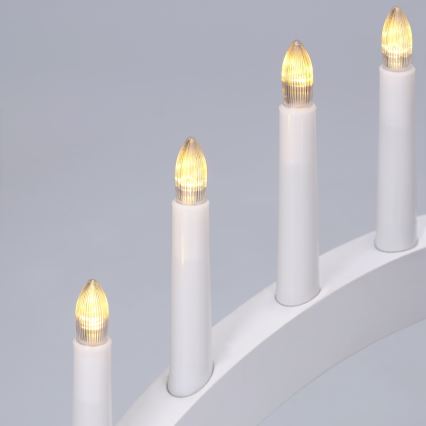 BRILAGI - LED karácsonyi gyertyatartó 7xLED/2xAA fehér