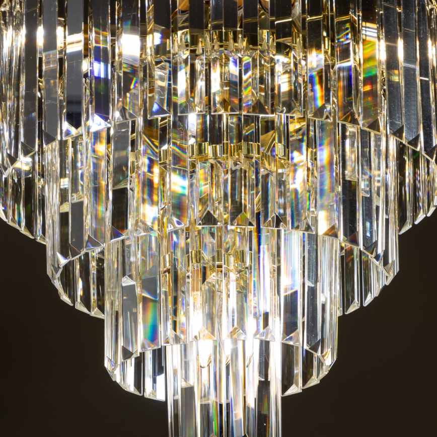 Brilagi - LED Kristály csillár láncon MOZART 5xE14/40W/230V arany