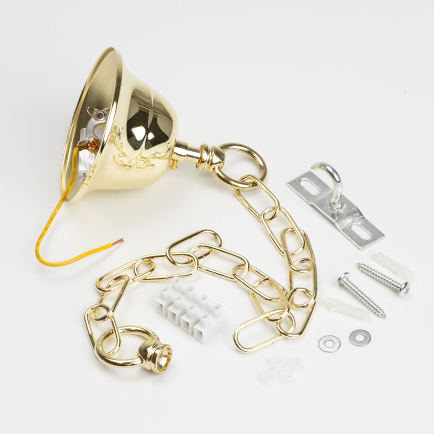 Brilagi - LED Kristály csillár láncon MOZART 5xE14/40W/230V arany