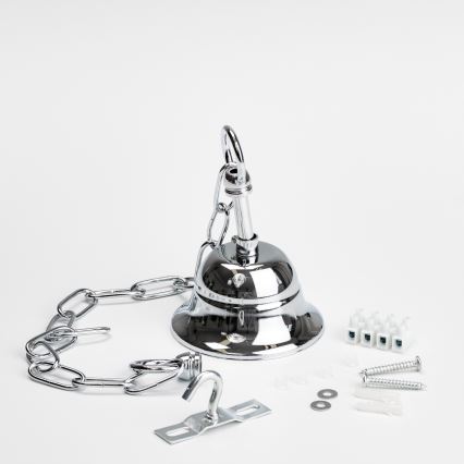 Brilagi - LED Kristály csillár láncon MOZART 5xE14/40W/230V fényezett króm