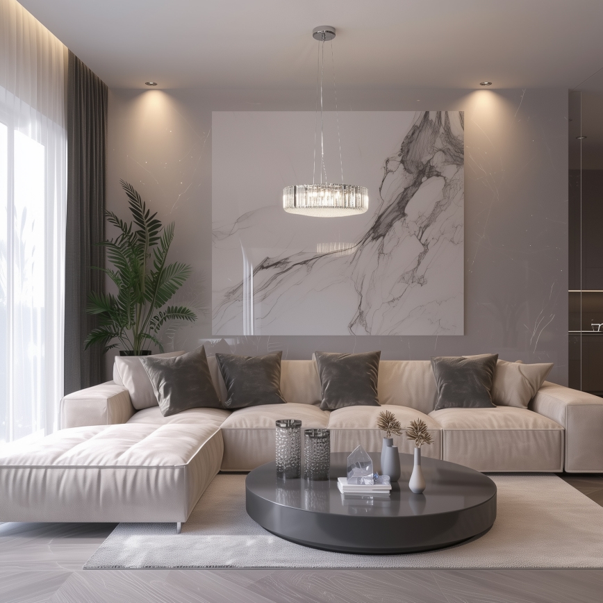 Brilagi - LED Kristály csillár zsinóron GLAMOUR 5xG9/42W/230V