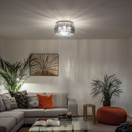 Brilagi - JEWEL LED kristályos mennyezeti lámpa 5xG9/40W/230V, átmérő 40 cm