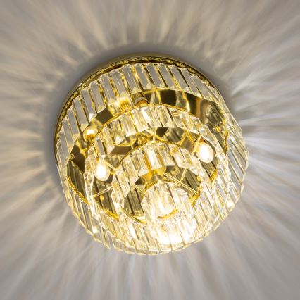 Brilagi - LED-es kristály mennyezeti lámpa MOZART 5xE14/40W/230V átm. 40 cm arany