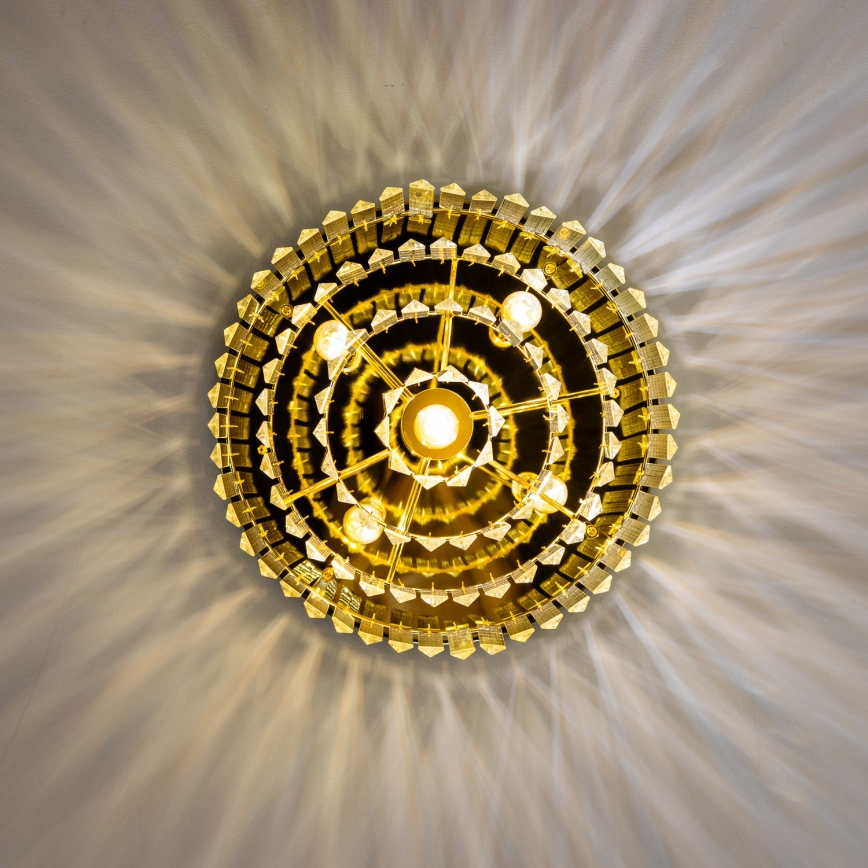 Brilagi - LED-es kristály mennyezeti lámpa MOZART 5xE14/40W/230V átm. 40 cm arany