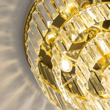 Brilagi - LED-es kristály mennyezeti lámpa MOZART 5xE14/40W/230V átm. 40 cm arany