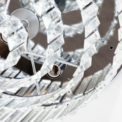 Brilagi - LED kristály mennyezeti lámpa MOZART 5xE14/40W/230V, Ø 40 cm, fényes króm