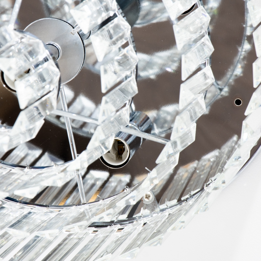 Brilagi - LED kristály mennyezeti lámpa MOZART 5xE14/40W/230V, Ø 40 cm, fényes króm