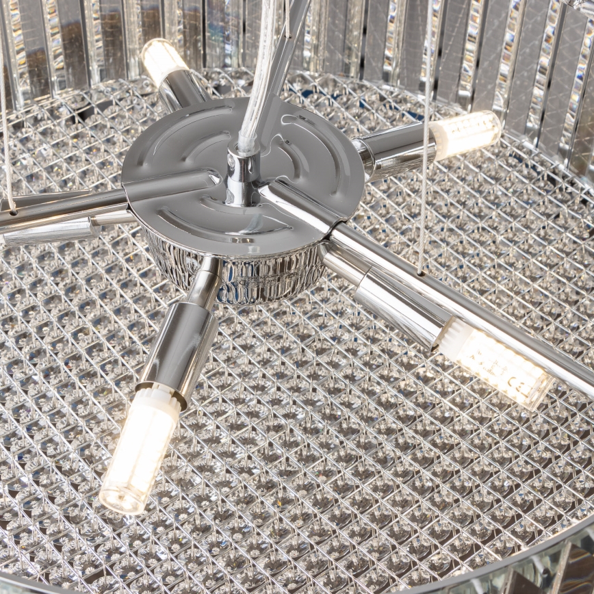 Brilagi - LED kristálycsillár zsinóron GLAMOUR 5xG9/42W/230V