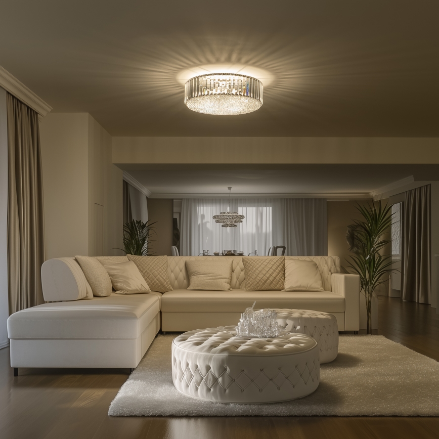 Brilagi - LED kristály mennyezeti lámpa GLAMOUR 5xG9/42W/230V Ø 46 cm