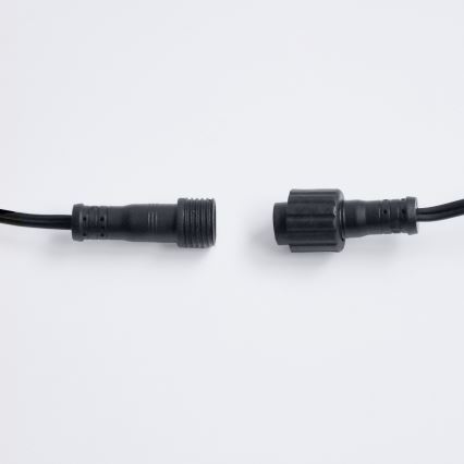 Brilagi - LED kültéri díszfüzér GIRLANDA 18xE12/0,6W/230V 13m fekete IP44 meleg fehér