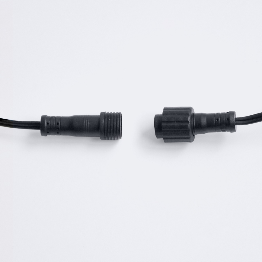 Brilagi - LED kültéri dekorációs fényfüzér GIRLANDA 25×E12/0,36 W/24 V 20 m fekete IP44 meleg fehér