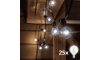 Brilagi - LED Kültéri dekoratív lánc GIRLAND 25xE12 20m IP44 hideg fehér