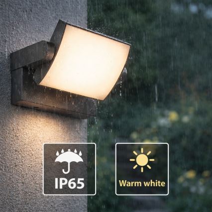 Brilagi - LED Kültéri fali lámpa ANKLE LED/18W/230V 3000K IP65 antracit