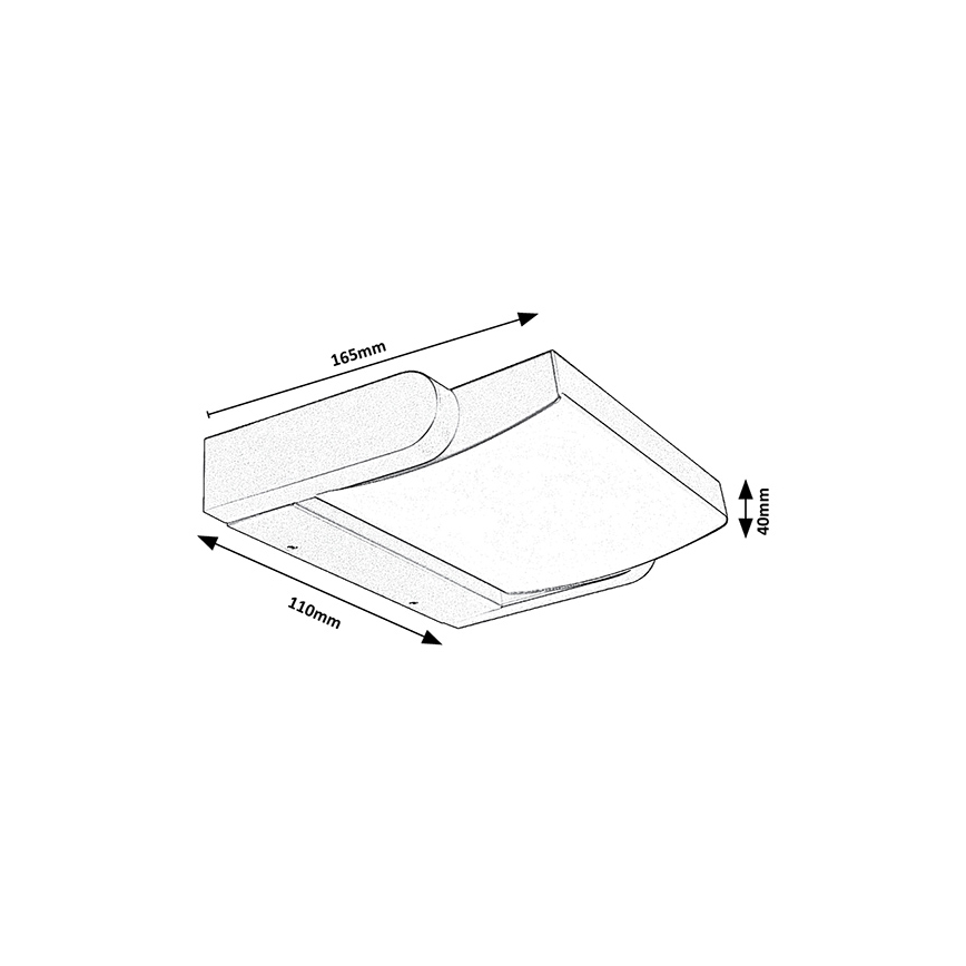 Brilagi - LED Kültéri fali lámpa ANKLE LED/18W/230V 4000K IP65 antracit