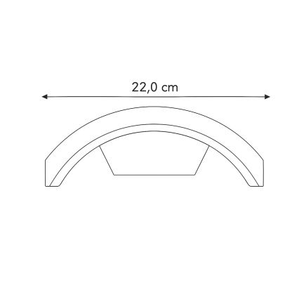 Brilagi - LED Kültéri fali lámpa ARCELO LED/8W/230V IP54