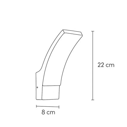Brilagi - LED Kültéri fali lámpa ARCELO LED/9W/230V IP44