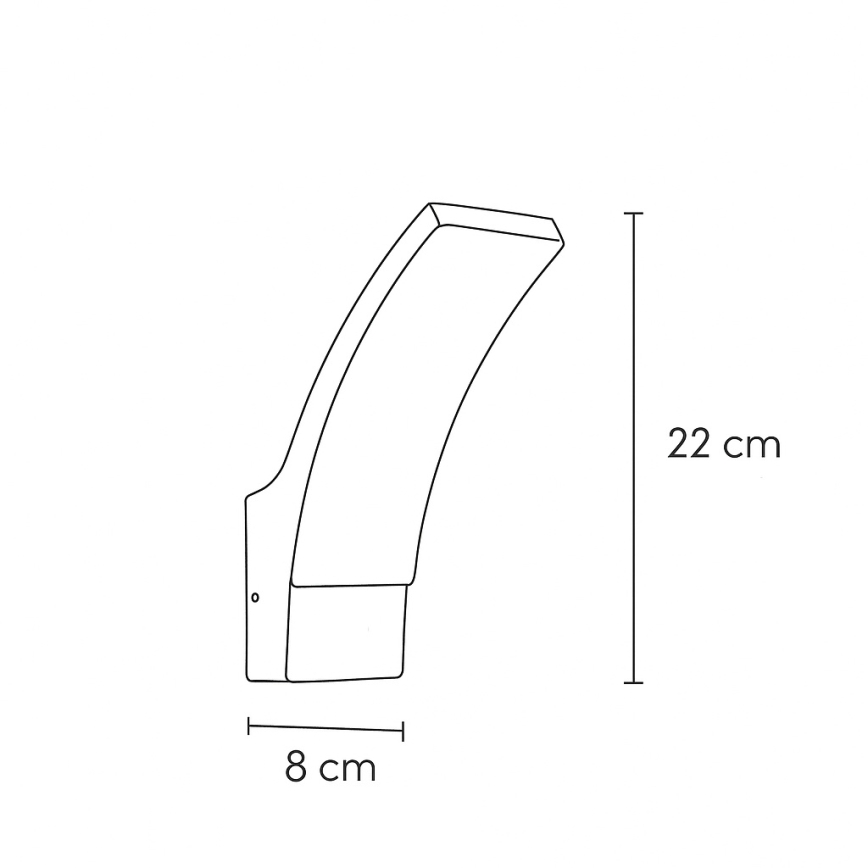 Brilagi - LED Kültéri fali lámpa ARCELO LED/9W/230V IP44