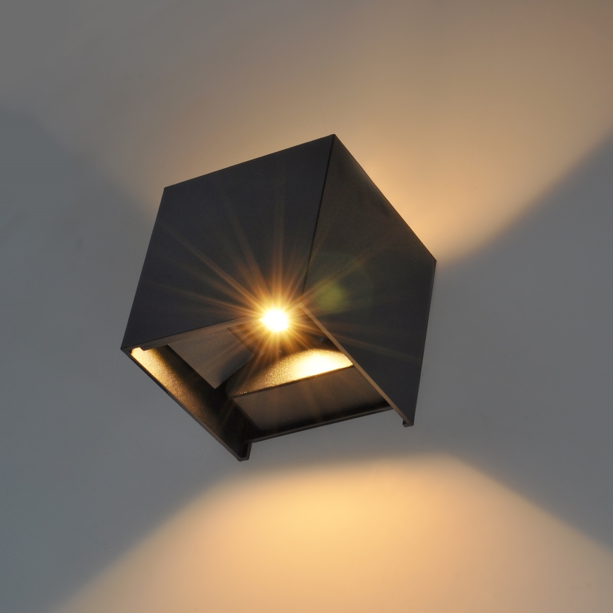 Brilagi - LED Kültéri fali lámpa CUBE LED/6W/230V IP54