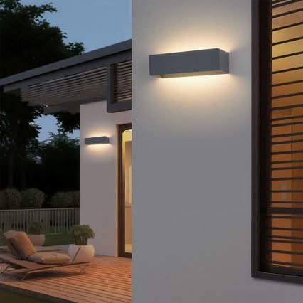 Brilagi - LED kültéri fali lámpatest DONNANI LED/12W/230V 30 cm antracit IP44