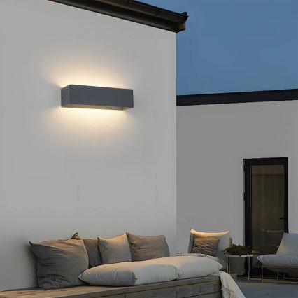 Brilagi - LED kültéri fali lámpatest DONNANI LED/12W/230V 30 cm antracit IP44