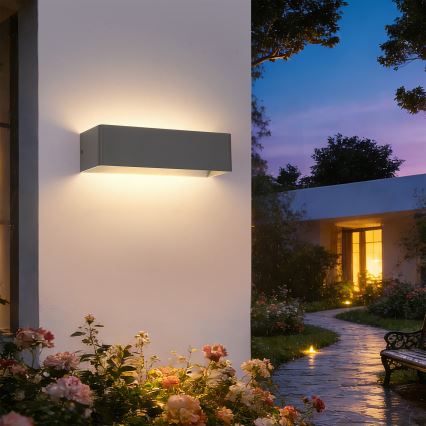Brilagi - LED kültéri fali lámpatest DONNANI LED/12W/230V 30 cm antracit IP44