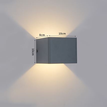 Brilagi - LED kültéri fali lámpa DONNANI LED/5W/230V 10 cm antracit IP44