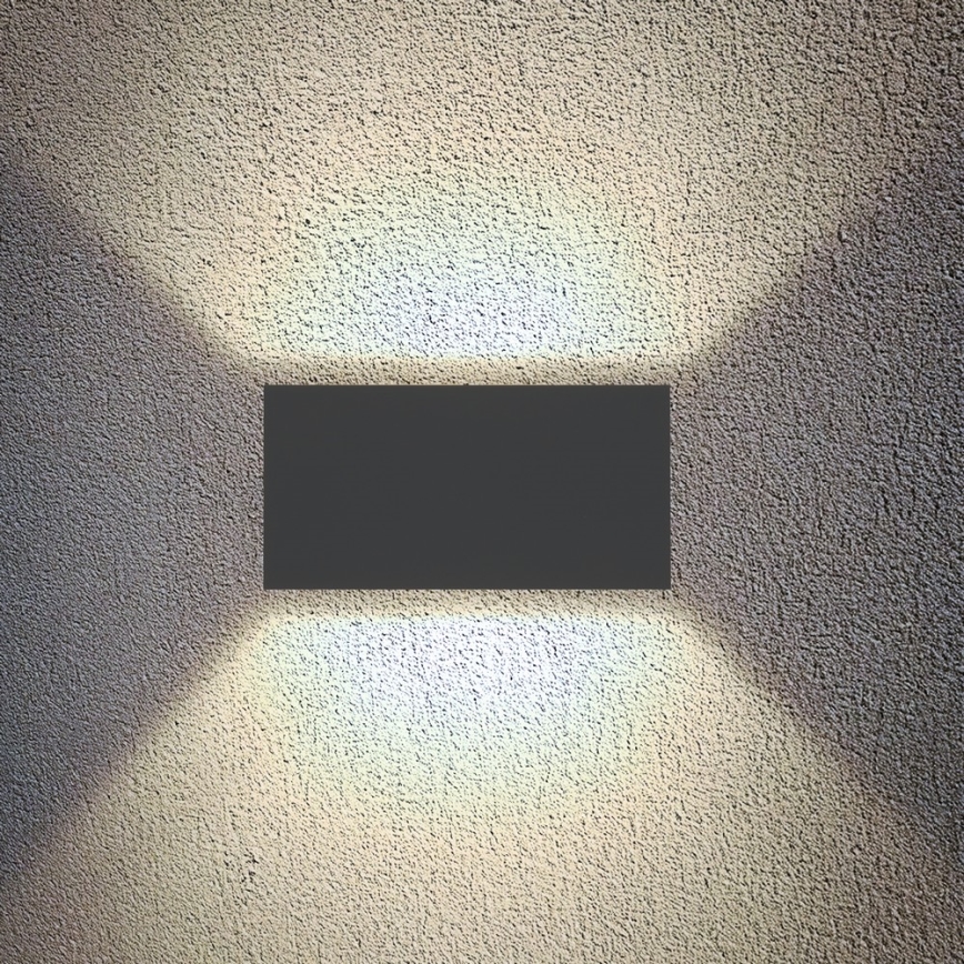 Brilagi - LED kültéri fali lámpa DOUBLE CUBE LED/12W/230V antracit IP65