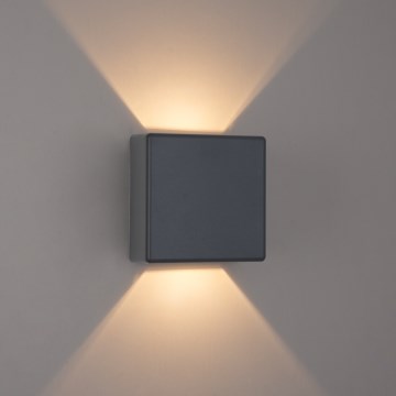 Brilagi - LED kültéri fali lámpa DOUBLERAY LED/6W/230V antracit IP54