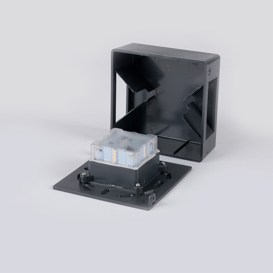 Brilagi - LED kültéri fali lámpa DOUBLERAY LED/6W/230V antracit IP54