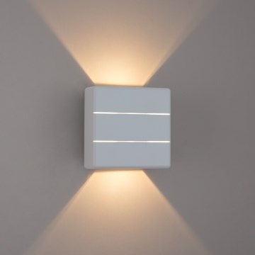 Brilagi - LED kültéri fali lámpa DOUBLERAY LINE LED/6W/230V fehér IP54