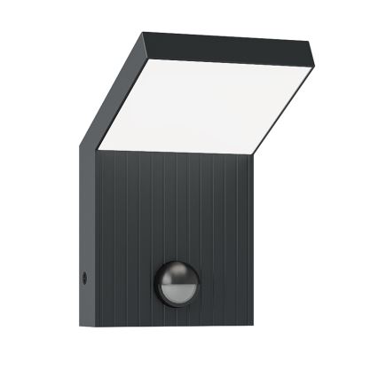 Brilagi - RIANO LED-es kültéri fali lámpatest érzékelővel LED/8W/230V antracit IP65