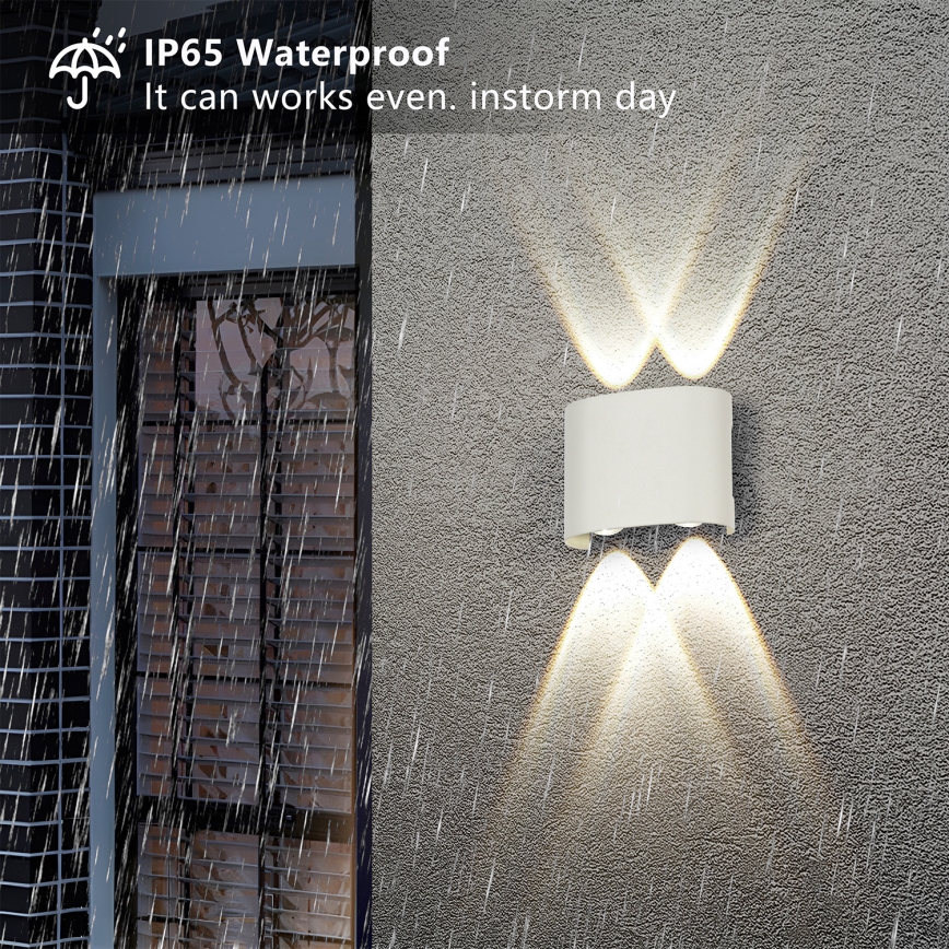 Brilagi - LED kültéri fali lámpa FLAREBOX LED/4W/230V fehér IP65